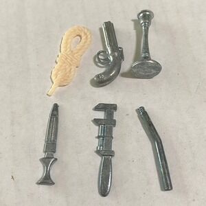 CLUE Board Game 6 Piece Weapon Set‎ 2002 Replacement Pieces Parts DIY Crafting